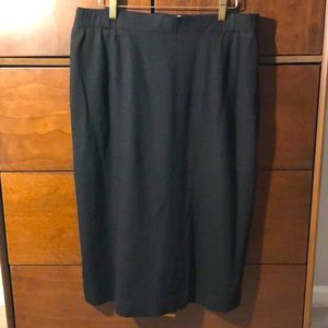 Givenchy Vintage Wool Pencil Skirt Sz 14w